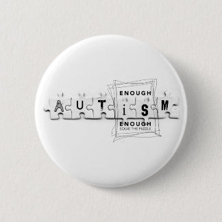 Autisme genoeg ronde button 5,7 cm