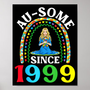 Autisme Geweldig Ausome Sinds 1999 Gelukkig 27e Ve Poster