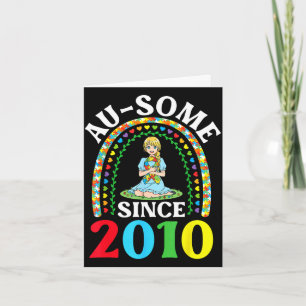 Autisme geweldig ausome sinds 2010 gelukkig 16e kaart