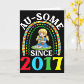 Autisme Geweldig Ausome Sinds 2017 Bewustzijn 9e G Kaart (Gele Bloem)