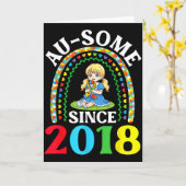 Autisme Geweldig Ausome Sinds 2018 Bewustzijn 8e G Kaart (Gele Bloem)