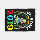 Autisme Geweldig Ausome Sinds 2019 Bewustzijn 7e G Fleece Deken (Voorkant (Horizontaal))