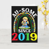 Autisme Geweldig Ausome Sinds 2019 Bewustzijn 7e G Kaart (Gele Bloem)