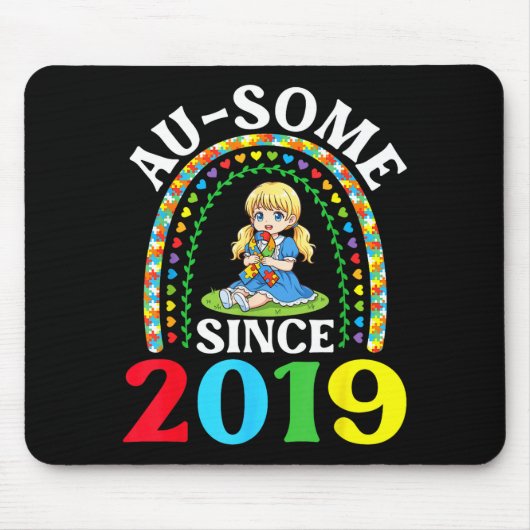 Autisme Geweldig Ausome Sinds 2019 Bewustzijn 7e G Muismat (Voorkant)