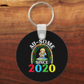 Autisme Geweldig Ausome Sinds 2020 Bewustzijn 6e G Sleutelhanger (Voorkant)