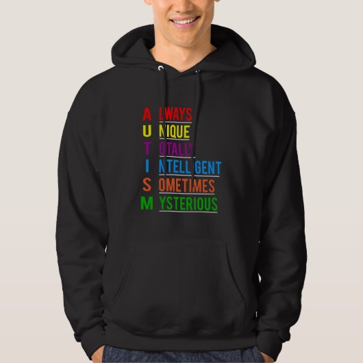 Autisme Geweldige Uniek Hoodie (Voorkant)