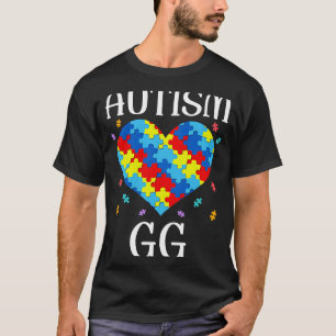 Autisme Gg Matching Familie Hart Autisme Bewustzij T-shirt