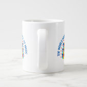 Autisme - gigantische koffie - mok (Achterkant)