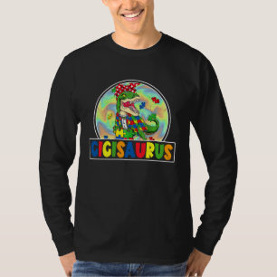 Autisme Gigi Saurus Gigisaurus Rex Dinosaur Famili T-shirt