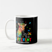Autisme Giraffe Vrouwen Kinderen dat het oké is om Koffiemok (Links)
