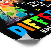 Autisme Giraffe Vrouwen Kinderen dat het oké is om Poster (Hoek)