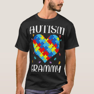 Autisme Grammy Matching Familie Hart Autisme Bewus T-shirt