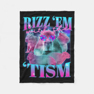 Autisme Grappig Rizz Em met de TISM Capybyra Meme Fleece Deken