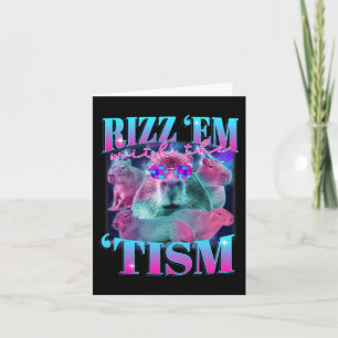 Autisme Grappig Rizz Em met de TISM Capybyra Meme  Kaart