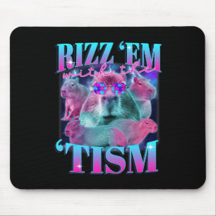 Autisme Grappig Rizz Em met de TISM Capybyra Meme Muismat