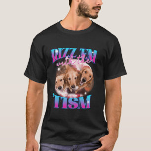 Autisme Grappig Rizz EM met de Tism Dog Meme Autis T-shirt