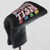 Autisme Grappig Rizz EM met de Tism Meme Autistic Golfheadcover (3/4 voorkant)