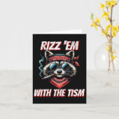 Autisme Grappig Rizz EM met de Tism Meme Autistic  Kaart (Gele Bloem)