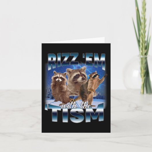 Autisme Grappig Rizz EM met de Tism Meme Autistic  Kaart (Voorkant)