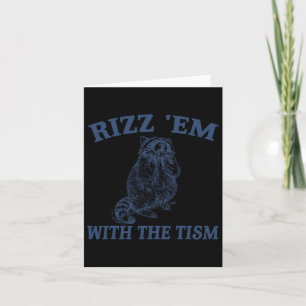 Autisme Grappig Rizz EM met de Tism Meme Autistic  Kaart