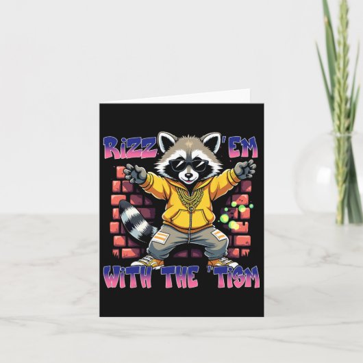 Autisme Grappig Rizz EM met de Tism Meme Autistic  Kaart (Voorkant)