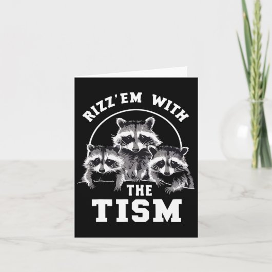 Autisme Grappig Rizz EM met de Tism Meme Autistic Kaart (Voorkant)