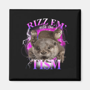Autisme Grappig Rizz EM met de Tism Meme Autistic  Magneet