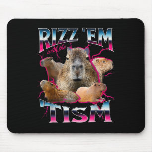 Autisme Grappig Rizz EM met de Tism Meme Autistic  Muismat