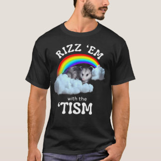 Autisme Grappig Rizz EM met de Tism Meme Autistic T-shirt