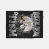 Autisme Grappig Rizz Em met de Tism Meme Autistisc Fleece Deken (Voorkant (Horizontaal))