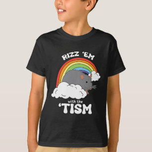 Autisme Grappig Rizz Em met de Tism meme T-shirt