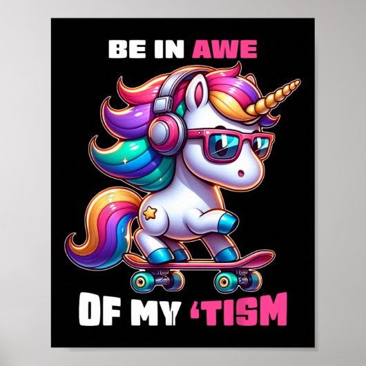 Autisme grappig zijn in ontzag van mijn tisme meme poster (Voorkant)