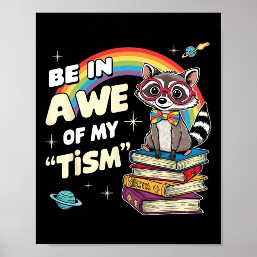 Autisme grappig zijn in ontzag van mijn tisme meme poster (Voorkant)