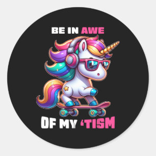 Autisme grappig zijn in ontzag van mijn tisme meme ronde sticker