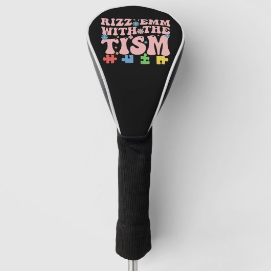 Autisme Grappige Rizz Em Met De Tism Meme Autistis Golfheadcover (Voorkant)