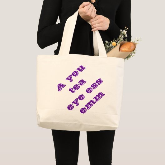 Autisme Grote Tote Bag (Voorkant (product))
