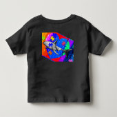 Autisme Haai 3T ZWART Kinder Shirts (Achterkant)