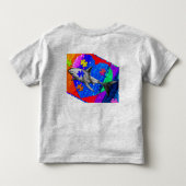 Autisme Haai 4T GRIJS Kinder Shirts (Achterkant)