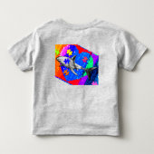 Autisme Haai 5/6T GRIJS Kinder Shirts (Achterkant)