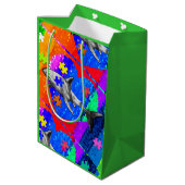 Autisme Haai Medium Cadeauzakje (Achterkant Gekanteld)