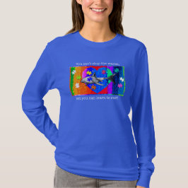 Autisme Haai VROUWEN BLAUW T-shirt