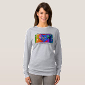 Autisme Haai VROUWEN GRIJS T-shirt (Voorkant volledig)