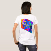 Autisme Haai wit T-shirt (Achterkant volledig)