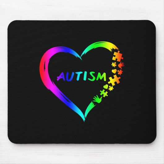 Autisme handicaps bewustwording maand ondersteunin muismat (Voorkant)