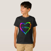 Autisme handicaps bewustwording maand ondersteunin t-shirt (Voorkant volledig)