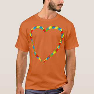 Autisme hart van puzzelstukjes autisme pa cute au t-shirt
