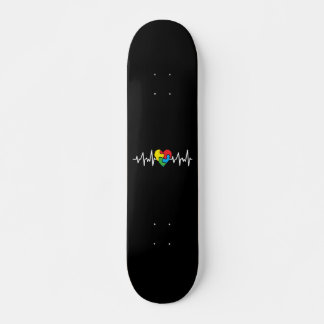 Autisme Heart Beat Autism Awareness Day Persoonlijk Skateboard