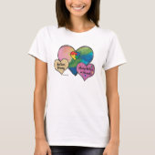 Autisme Hearts T-shirt (Voorkant)