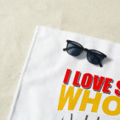 Autisme heeft mijn hart veroverd strandlaken (In situ)