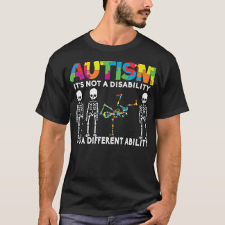 Autisme het is een ander Skeleton Autism Gi T-shirt